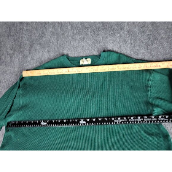 Eddie Bauer Crew Neck Sweater Men Sz XXL Green WPL9647 Waffle Knit Work Winter - Picture 5 of 7